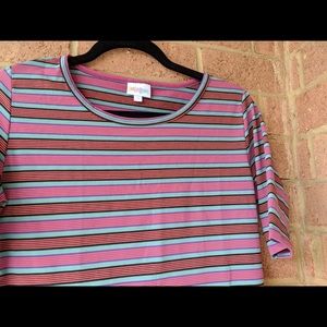 Small Pink Striped Small LulaRoe Gigi NWOT